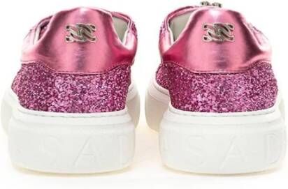 Casadei Fuchsia Leder Sneaker Pink Dames