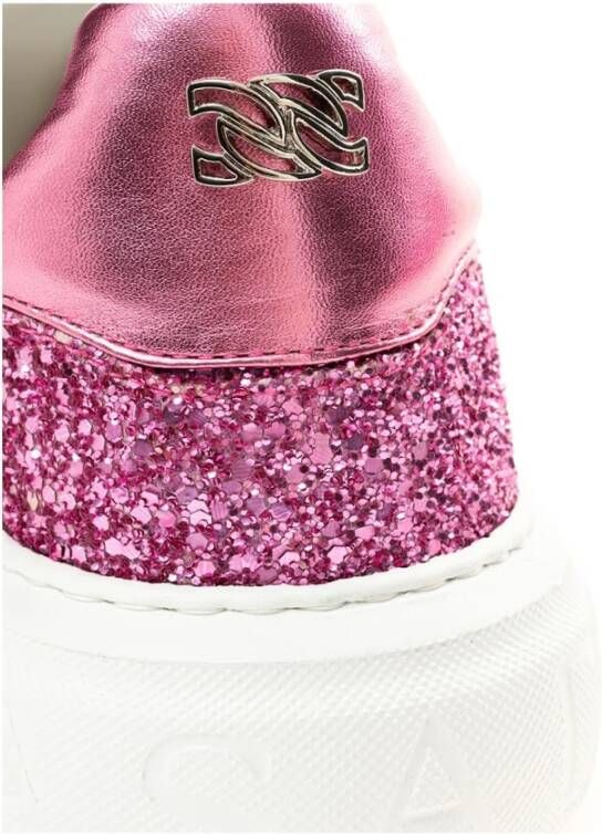 Casadei Fuchsia Leder Sneaker Pink Dames