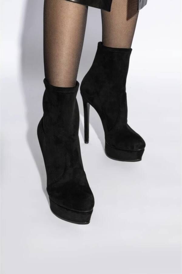 Casadei Gehakte enkellaarzen Arceus Black Dames