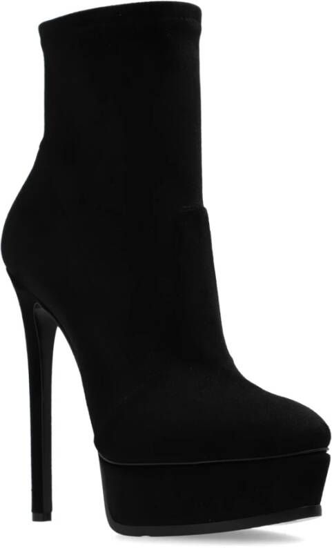 Casadei Gehakte enkellaarzen Arceus Black Dames