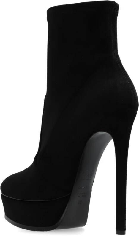 Casadei Gehakte enkellaarzen Arceus Black Dames