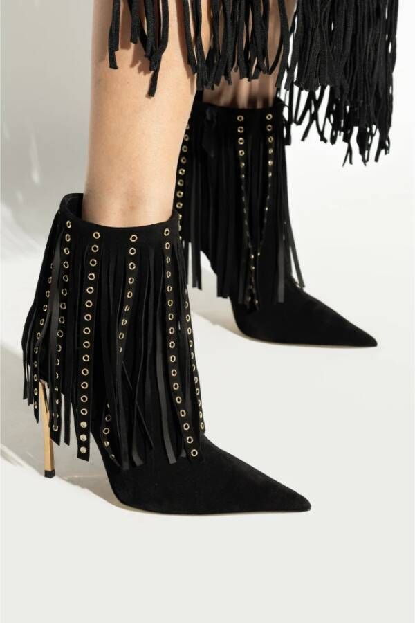 Casadei Gehakte enkellaarzen Debby Black Dames