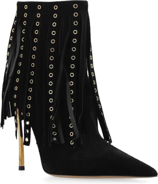 Casadei Gehakte enkellaarzen Debby Black Dames