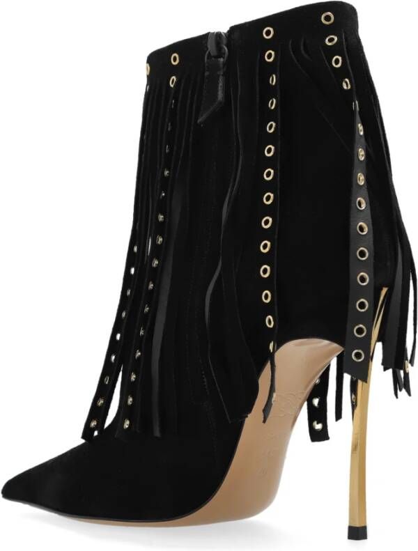 Casadei Gehakte enkellaarzen Debby Black Dames