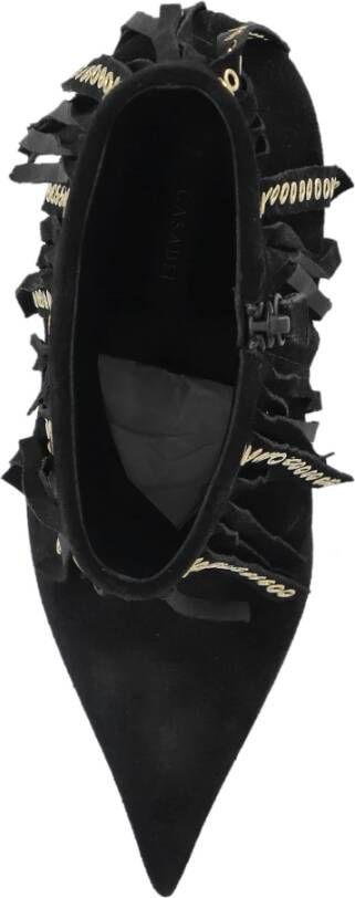 Casadei Gehakte enkellaarzen Debby Black Dames