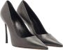 Casadei Gelamineerde leren bladhiel laars Black Dames - Thumbnail 2