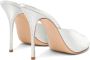 Casadei Glanzende Metallic Zilveren Muiltje Gray Dames - Thumbnail 4