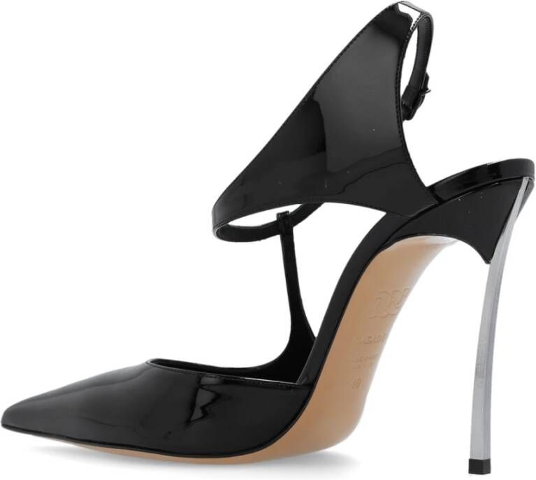 Casadei Glanzende pumps met 'Super Blade Melody' Zwart Dames