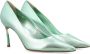 Casadei Groen Licht Gesloten Teen Hakken Ss24 Green Dames - Thumbnail 2