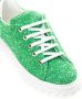 Casadei Groene Leren Sneaker Vetersluiting Comfortabel Green Dames - Thumbnail 4