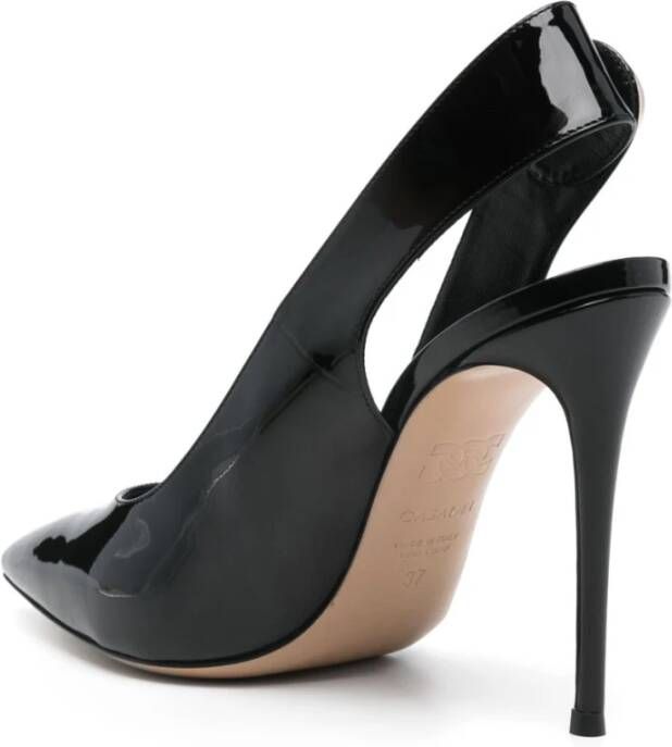 Casadei Zwarte Mid-Hak Damespumps Black Dames