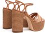 Casadei High Heel Sandals Brown Dames - Thumbnail 4