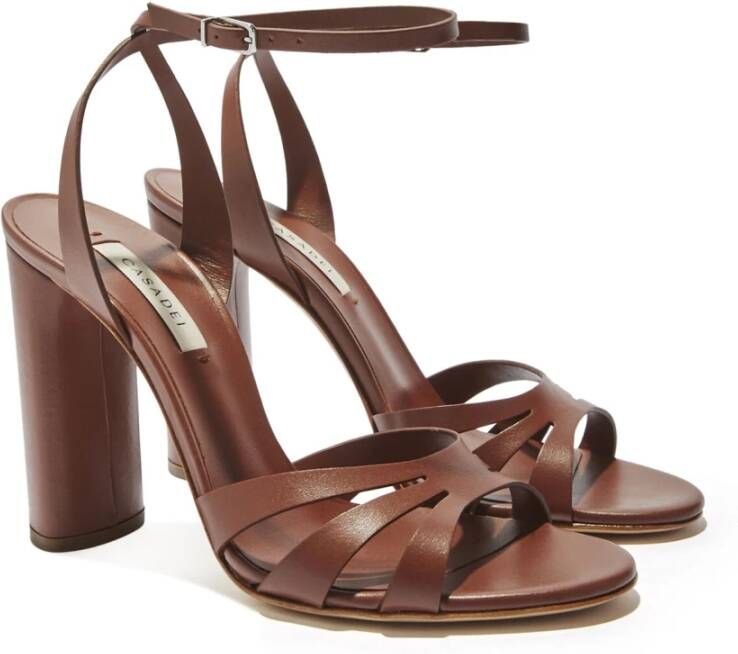 Casadei Hoge hak sandalen Brown Dames