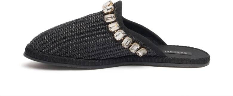 Casadei Kristal Flats Black Dames