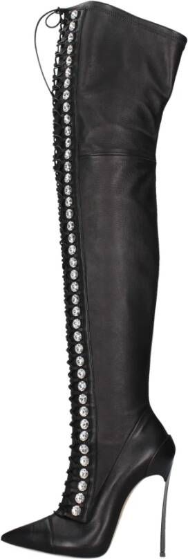 Casadei Laarzen Zwart Black Dames