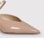 Casadei Lakleren Kitten Heel Pumps Beige Dames - Thumbnail 3