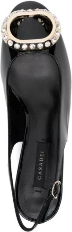 Casadei Lakleren Pumps Black Dames