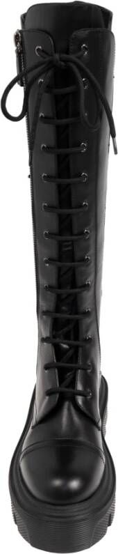 Casadei Leren laarzen Black Dames