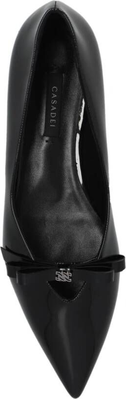 Casadei Leren schoenen 'Tiffany' Black Dames