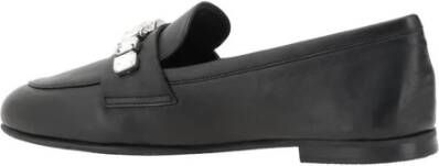 Casadei Loafers met sprankelende versieringen en blokhak Black Dames