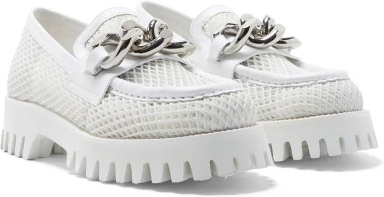 Casadei Mesh Loafers White Dames