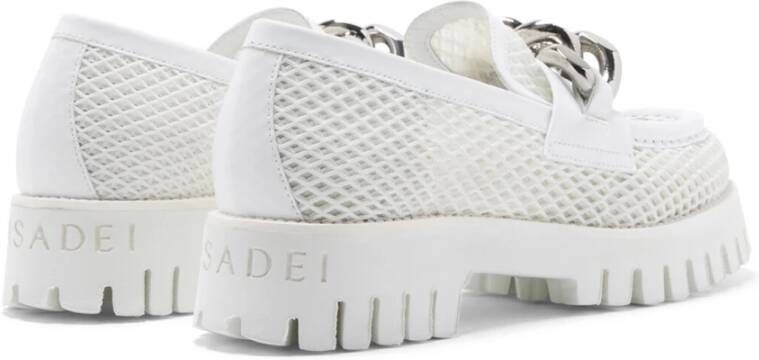 Casadei Mesh Loafers White Dames