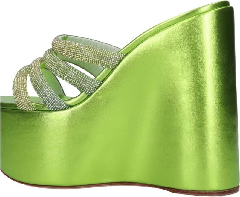 Casadei Met hak groen Green Dames