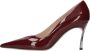 Casadei Bordeaux Rood Lakleer Stiletto Hak Red Dames - Thumbnail 2