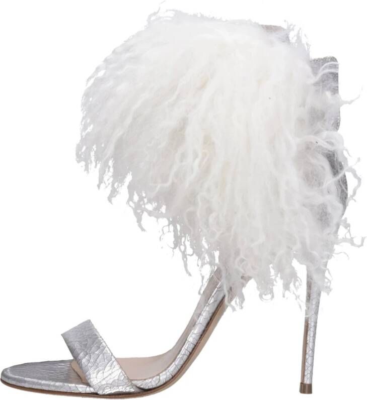 Casadei Met Hak Zilver Gray Dames