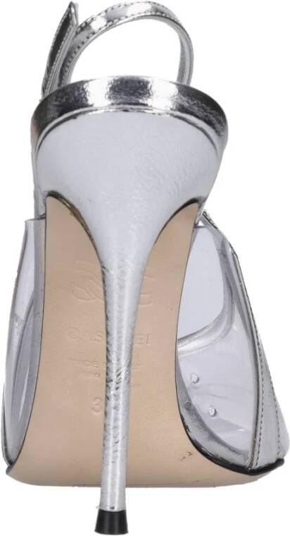 Casadei Met Hak Zilver Gray Dames