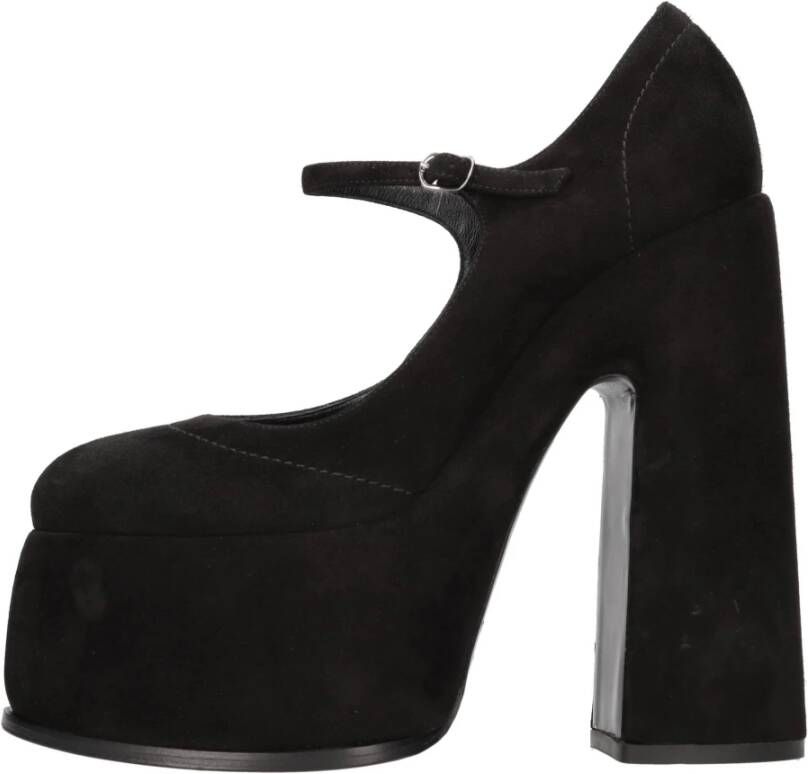 Casadei Met hak zwart Black Dames