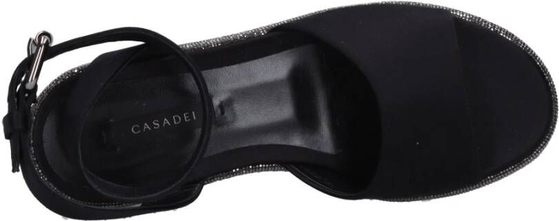 Casadei Met Hak Zwart Black Dames