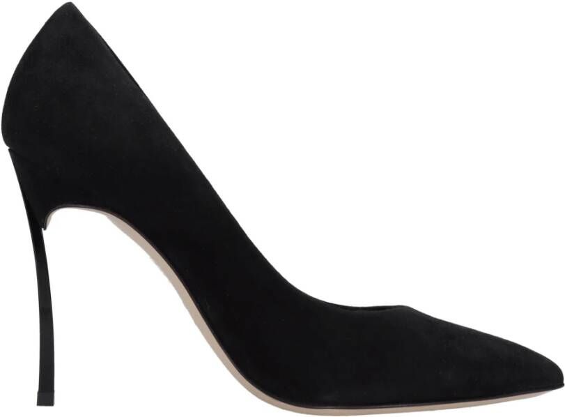 Casadei Met Hak Zwart Black Dames