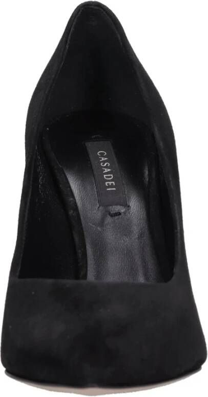 Casadei Met Hak Zwart Black Dames