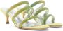 Casadei Groene Hollywood sandalen met hak en kristalversieringen Green Dames - Thumbnail 2