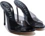 Casadei Minimalistische Smoke Black PVC Muiltjes met Hak Black Dames - Thumbnail 2