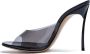 Casadei Minimalistische Smoke Black PVC Muiltjes met Hak Black Dames - Thumbnail 3