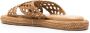 Casadei Natuurlijke Toffee Raffia Sandaal Beige Dames - Thumbnail 3