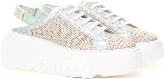 Casadei Nexus Hanoi Slingback Sneaker Beige Dames