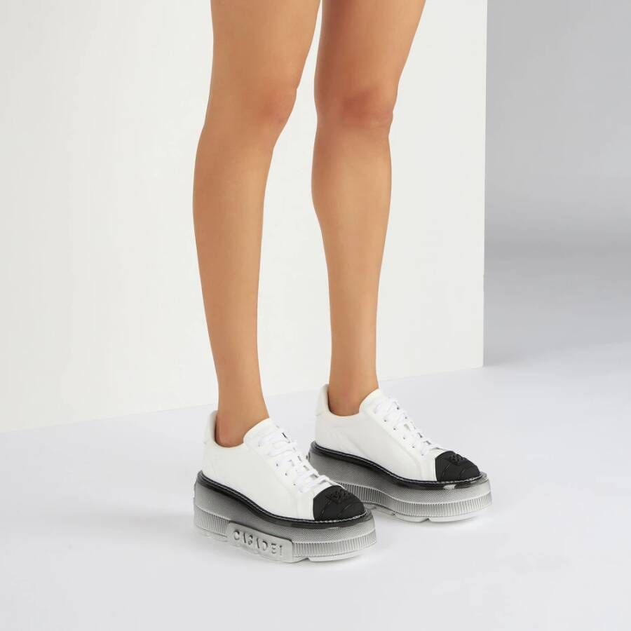 Casadei Nexus Toe Cap Sneakers White Dames