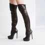 Casadei Over-knee Boots Black Dames - Thumbnail 6