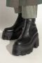 Casadei Platform enkellaarsjes met profielzool Black Dames - Thumbnail 2