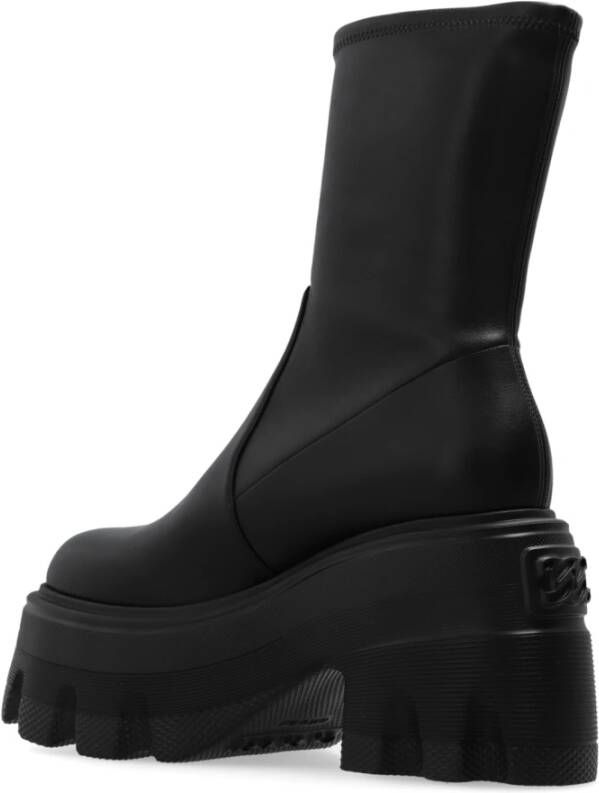 Casadei Platform Enkellaarzen Black Dames