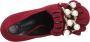 Casadei Platte schoenen Bordeaux Red Dames - Thumbnail 6