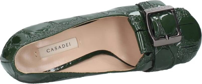 Casadei Platte schoenen Groen Green Dames