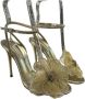 Casadei Polyester Sandaal met Enkelband Yellow Dames - Thumbnail 1