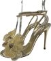 Casadei Polyester Sandaal met Enkelband Yellow Dames - Thumbnail 2