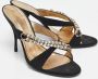 Casadei Pre-owned Canvas sandals Black Dames - Thumbnail 4