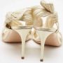 Casadei Pre-owned Fabric sandals Beige Dames - Thumbnail 3