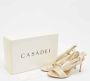 Casadei Pre-owned Fabric sandals Beige Dames - Thumbnail 7